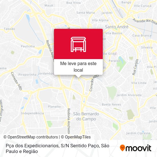 Pça dos Expedicionarios, S / N Sentido Paço mapa