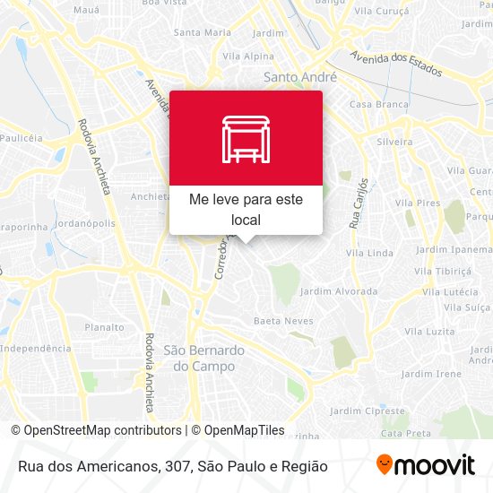 Rua dos Americanos, 307 mapa