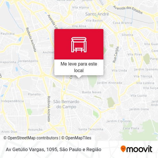 Av Getúlio Vargas, 1095 mapa