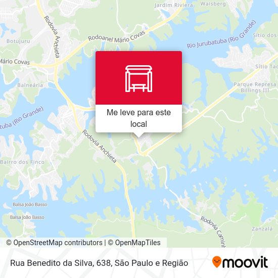 Rua Benedito da Silva, 638 mapa