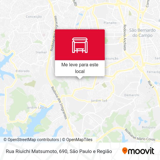Rua Riuichi Matsumoto, 690 mapa