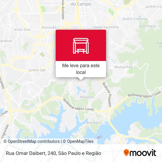 Rua Omar Daibert, 240 mapa