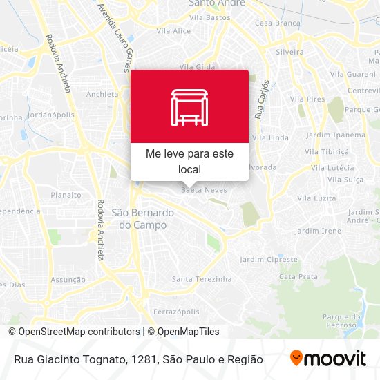Rua Giacinto Tognato, 1281 mapa