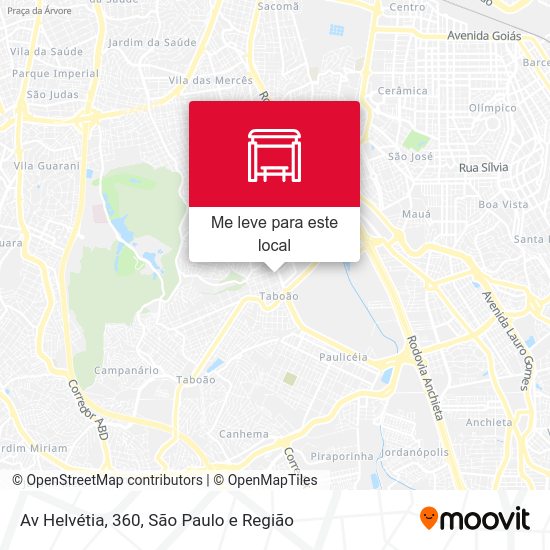 Av Helvétia, 360 mapa