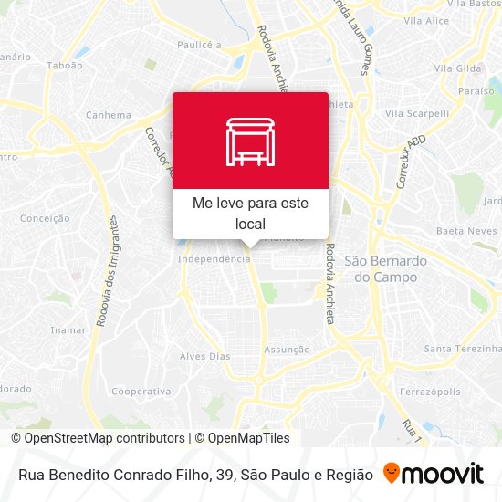 Rua Benedito Conrado Filho, 39 mapa