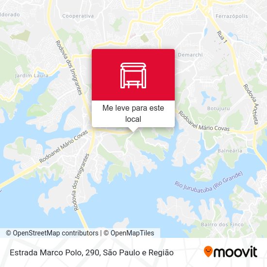 Estrada Marco Polo, 290 mapa