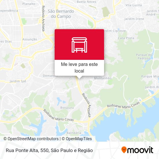 Rua Ponte Alta, 550 mapa