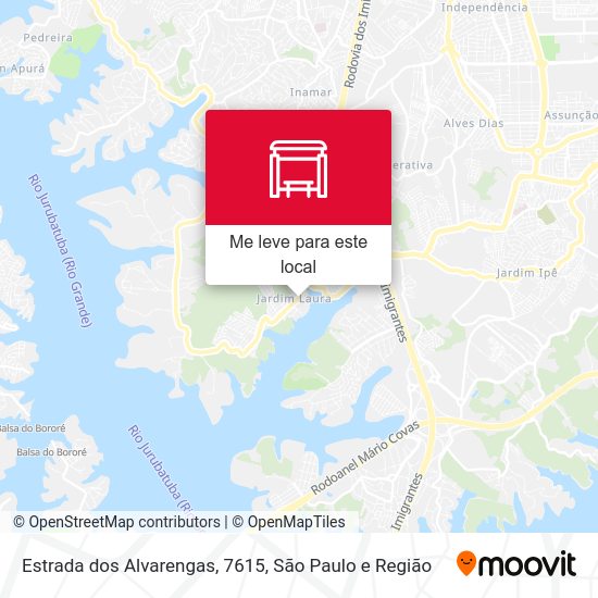 Estrada dos Alvarengas, 7615 mapa