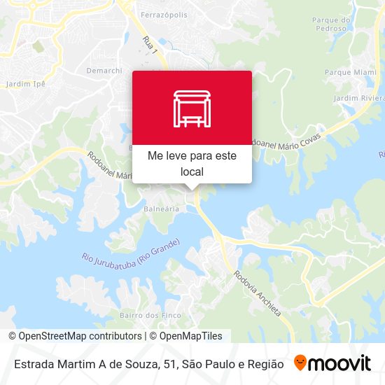 Estrada Martim A de Souza, 51 mapa