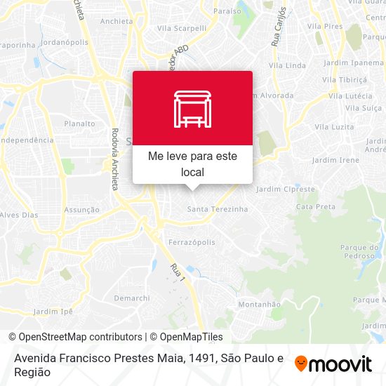 Avenida Francisco Prestes Maia, 1491 mapa