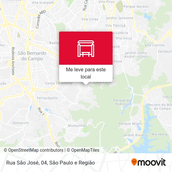 Rua São José, 04 mapa