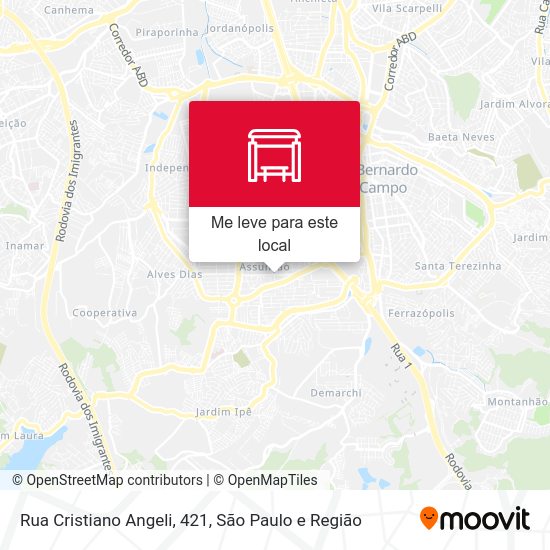 Rua Cristiano Angeli, 421 mapa