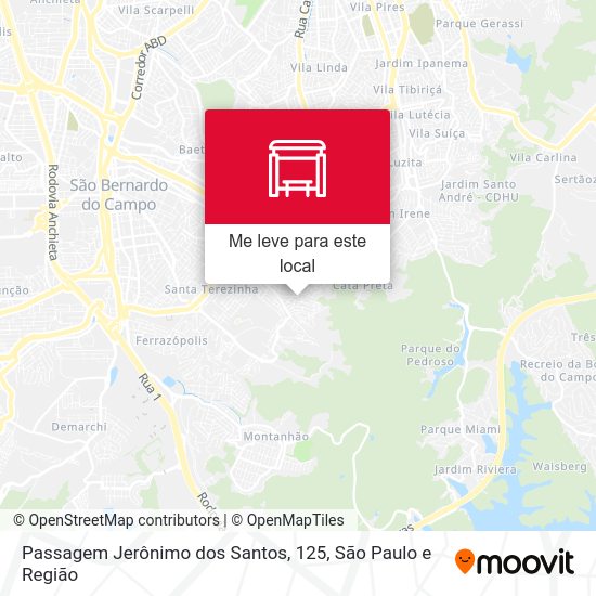 Passagem Jerônimo dos Santos, 125 mapa
