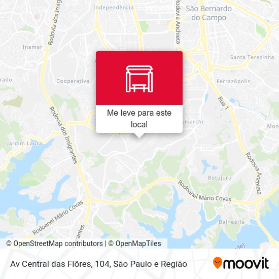 Av Central das Flôres, 104 mapa