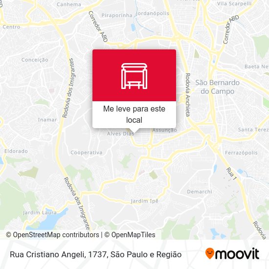 Rua Cristiano Angeli, 1737 mapa