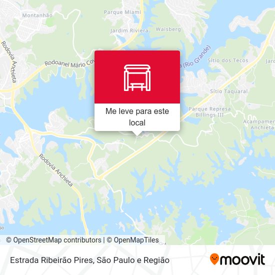 Estrada Ribeirão Pires mapa