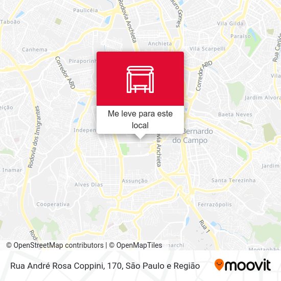 Rua André Rosa Coppini, 170 mapa
