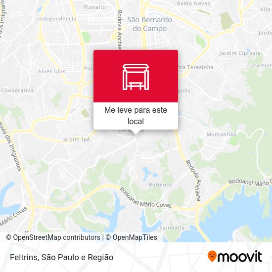 Feltrins mapa