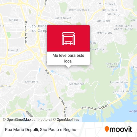 Rua Mario Depolli mapa