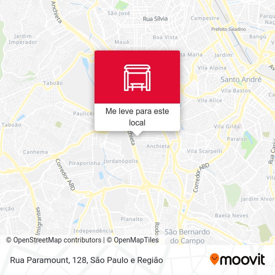 Rua Paramount, 128 mapa