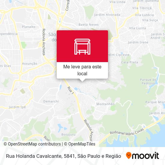 Rua Holanda Cavalcante, 5841 mapa