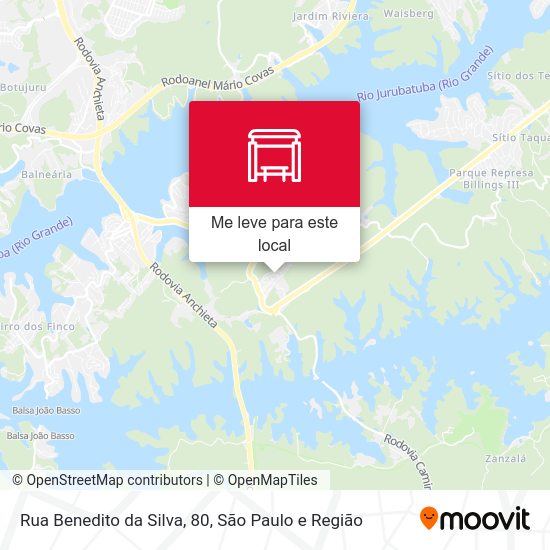 Rua Benedito da Silva, 80 mapa