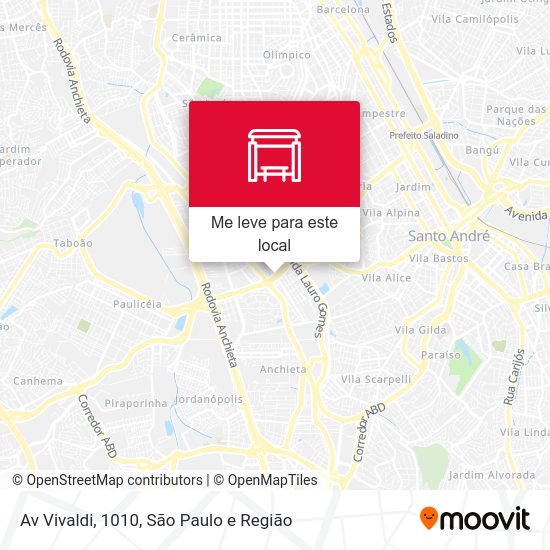 Av Vivaldi, 1010 mapa