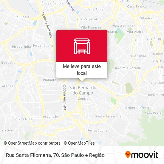 Rua Santa Filomena, 70 mapa