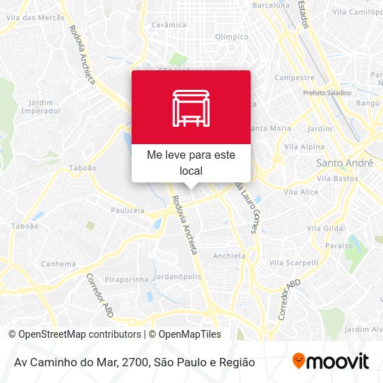 Av Caminho do Mar, 2700 mapa