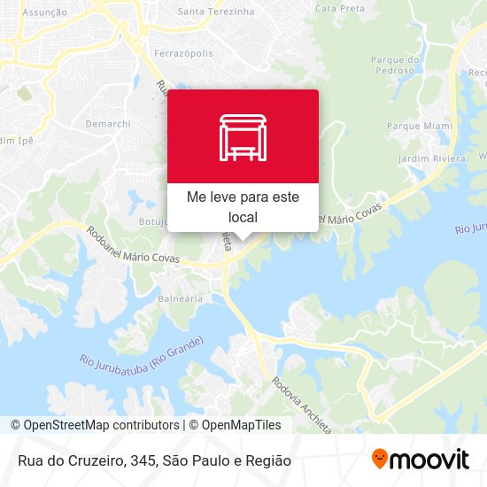 Rua do Cruzeiro, 345 mapa