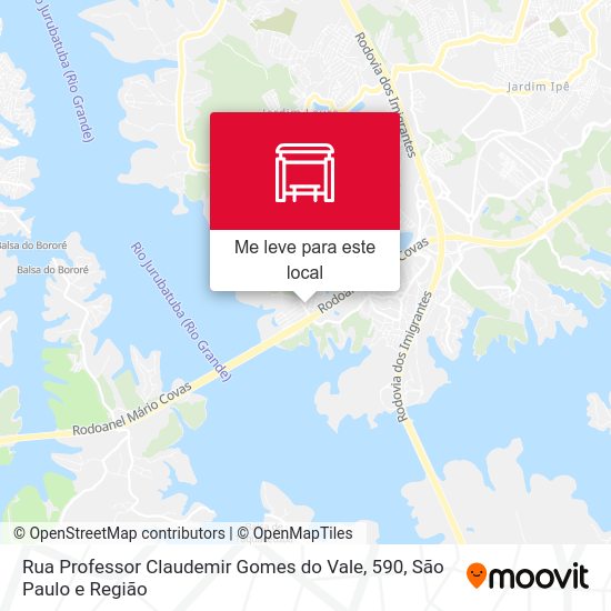 Rua Professor Claudemir Gomes do Vale, 590 mapa