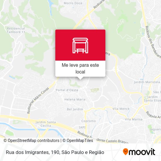 Rua dos Imigrantes, 190 mapa