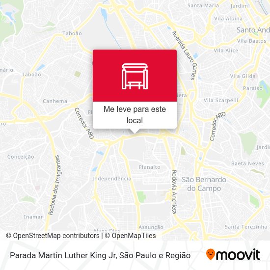 Parada Martin Luther King Jr mapa