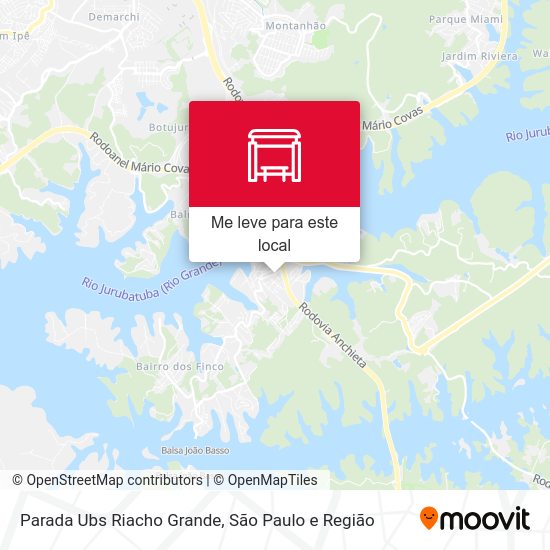 Parada Ubs Riacho Grande mapa