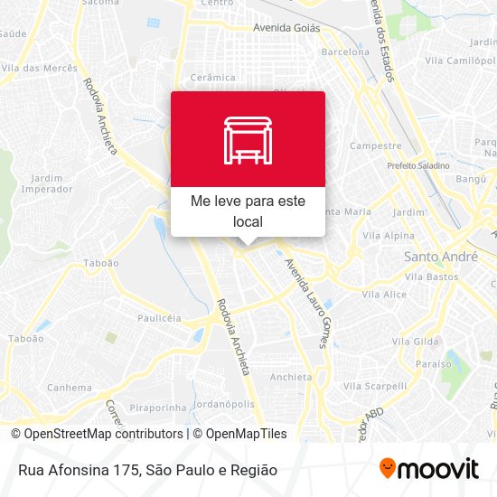Rua Afonsina 175 mapa
