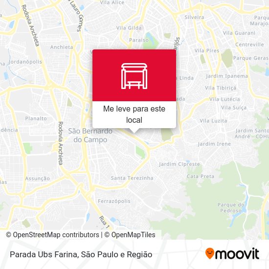 Parada Ubs Farina mapa