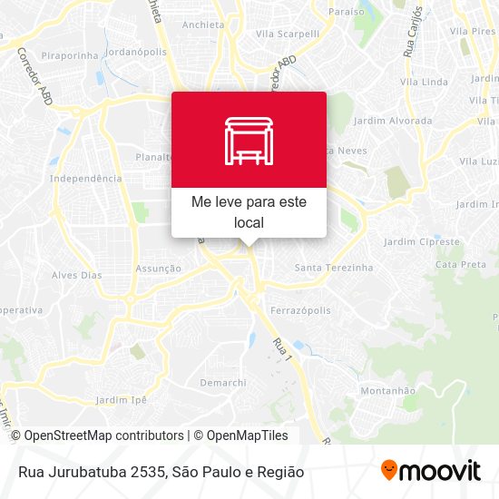 Rua Jurubatuba 2535 mapa