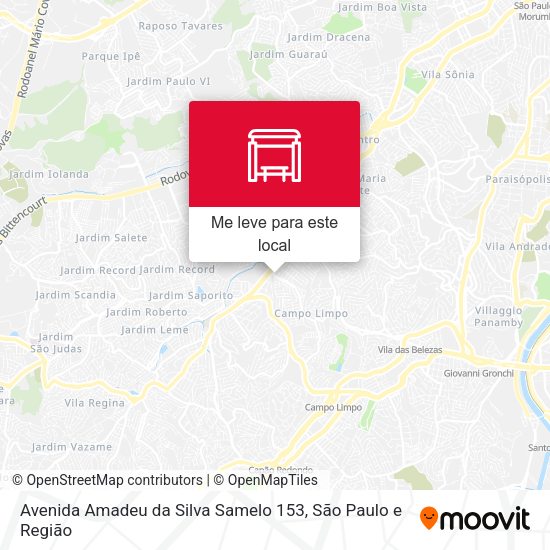 Avenida Amadeu da Silva Samelo 153 mapa