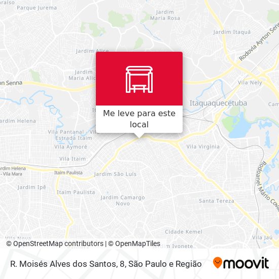 R. Moisés Alves dos Santos, 8 mapa