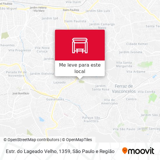 Estr. do Lageado Velho, 1359 mapa
