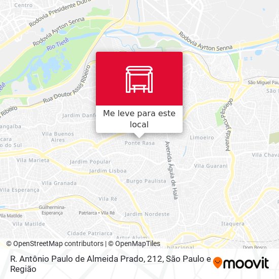 R. Antônio Paulo de Almeida Prado, 212 mapa