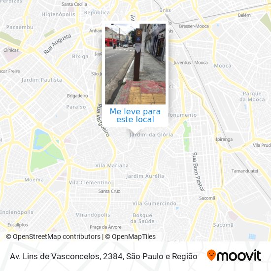 Av. Lins de Vasconcelos, 2384 mapa