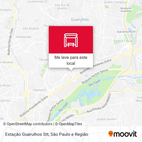 Estação Guarulhos Stt mapa