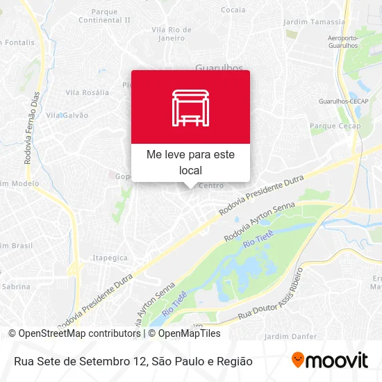 Rua Sete de Setembro 12 mapa
