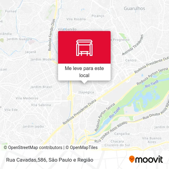 Rua Cavadas,586 mapa