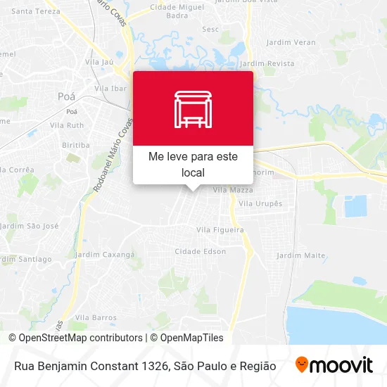 Rua Benjamin Constant 1326 mapa