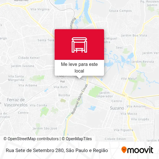 Rua Sete de Setembro 280 mapa