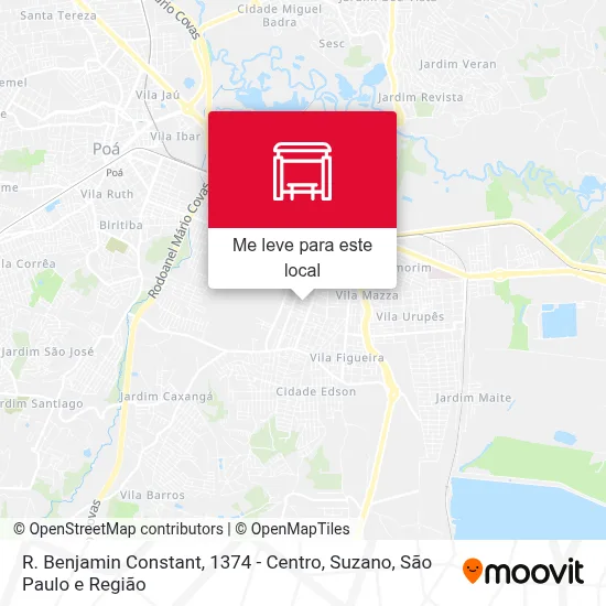R. Benjamin Constant, 1374 - Centro, Suzano mapa