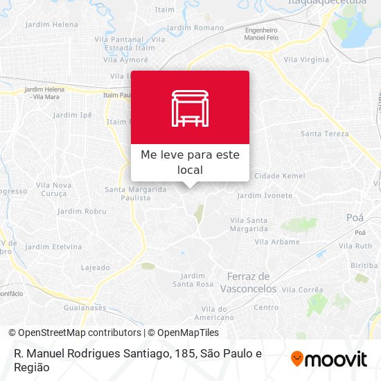 R. Manuel Rodrigues Santiago, 185 mapa