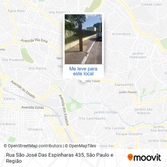 Rua São José Das Espinharas 435 mapa